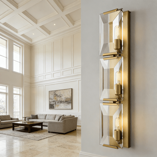 MARLOW CRYSTAL TRIPLE SCONCE