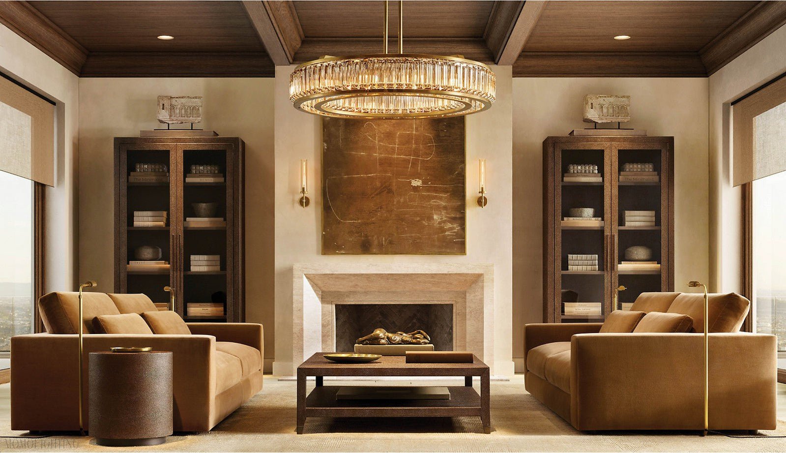 MAURIER ROUND CHANDELIER 36"-Nobipets