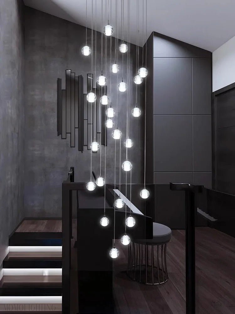 Merida Ball Crystal Chandelier-Nobipets