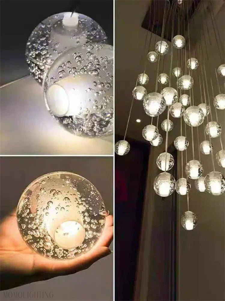 Merida Ball Crystal Chandelier-Nobipets