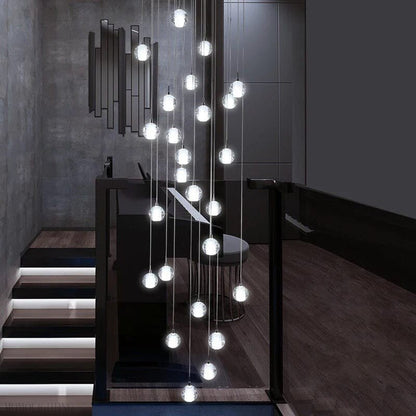 Merida Ball Crystal Chandelier-Nobipets