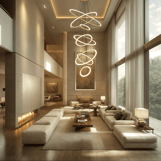 Mia Foyer & Staircase Ring Chandelier-Nobipets