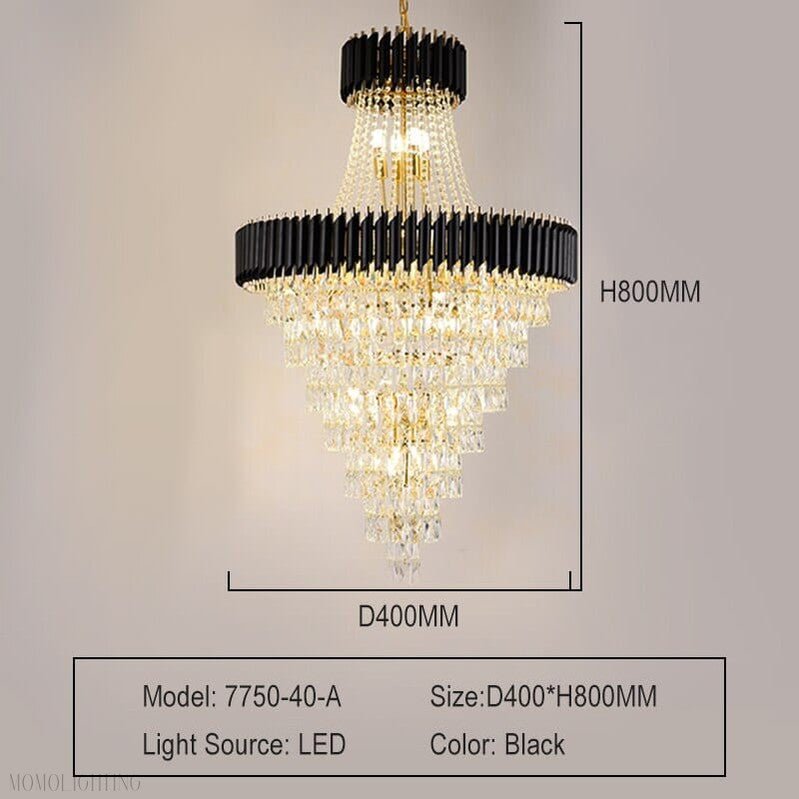 Mocard Foyer & Staircase Crystal Chandelier-Nobipets