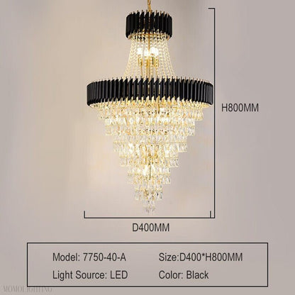 Mocard Foyer & Staircase Crystal Chandelier-Nobipets