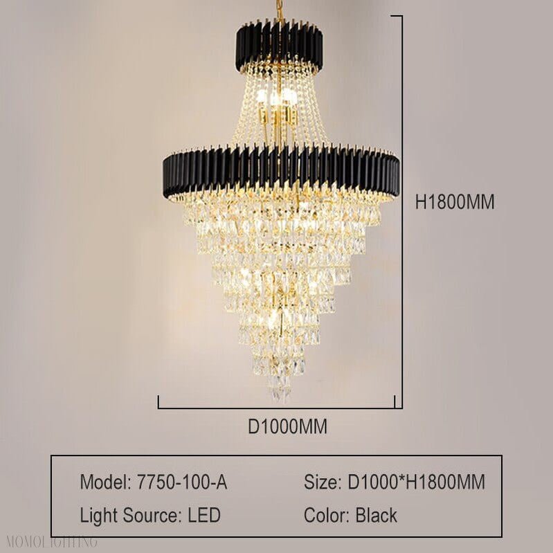 Mocard Foyer & Staircase Crystal Chandelier-Nobipets