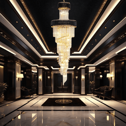 Mocard Foyer & Staircase Crystal Chandelier-Nobipets