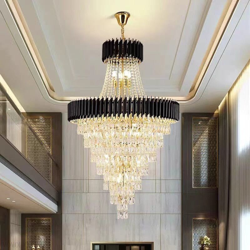 Mocard Foyer & Staircase Crystal Chandelier-Nobipets
