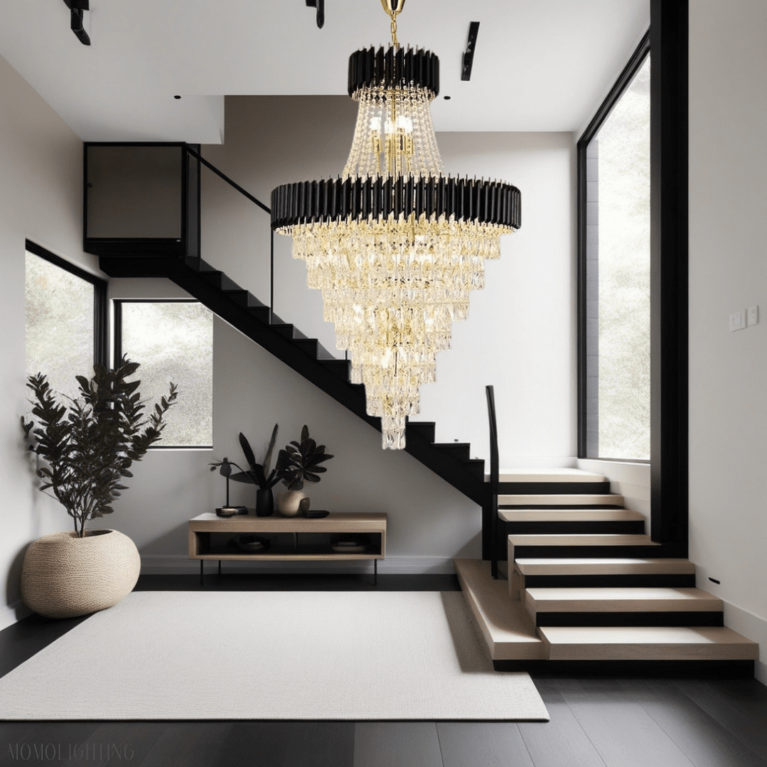Mocard Foyer & Staircase Crystal Chandelier-Nobipets