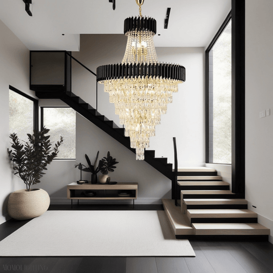 Mocard Foyer & Staircase Crystal Chandelier-Nobipets