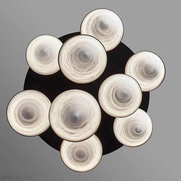 Modern Alabaster Cone Cluster Chandelier-Nobipets