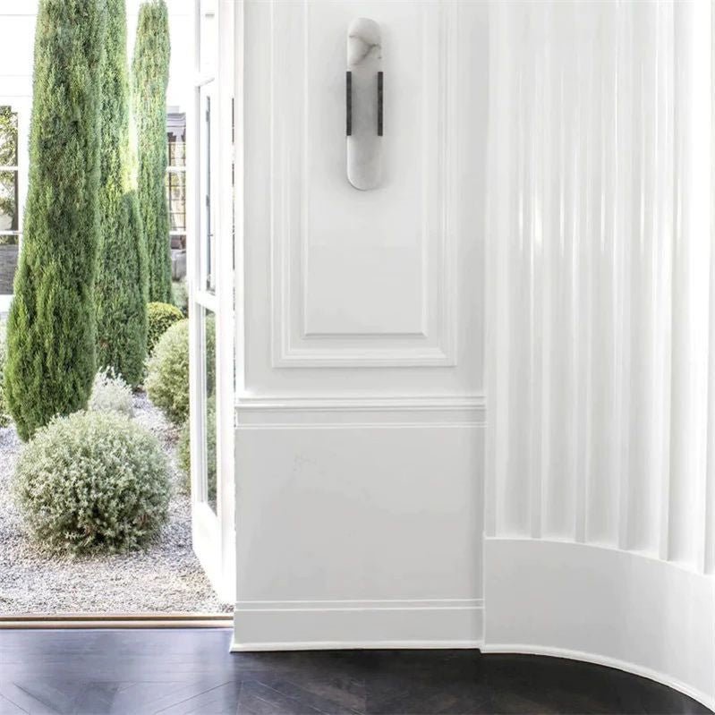 Modern Marble Alabaster Wall Sconce 20" 28"
