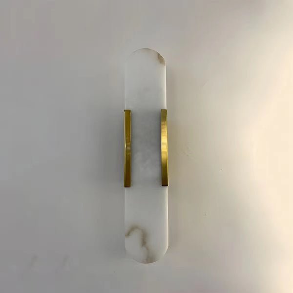 Modern Marble Alabaster Wall Sconce 20" 28"