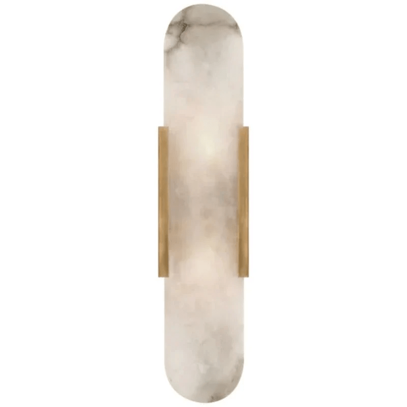 Modern Alabaster Wall Sconce 20"H, 28"H