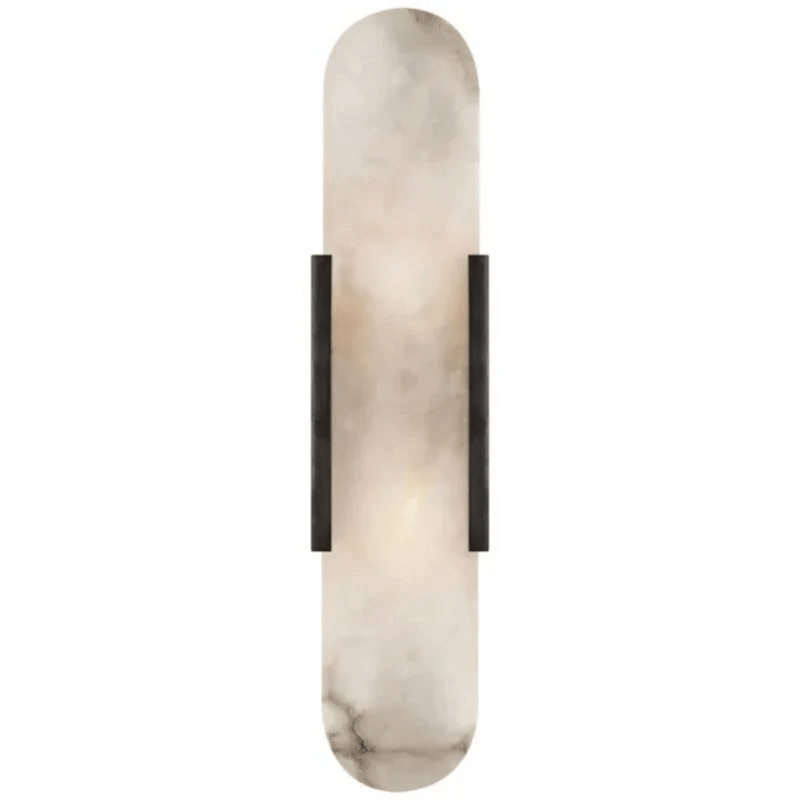 Modern Alabaster Wall Sconce 20"H, 28"H