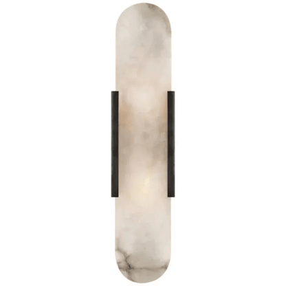 Modern Alabaster Wall Sconce 20"H, 28"H