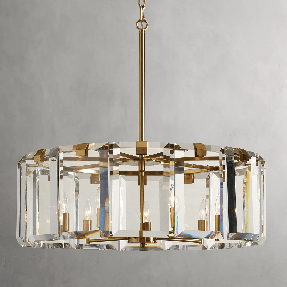 Modern Amaya Round Chandelier-Nobipets