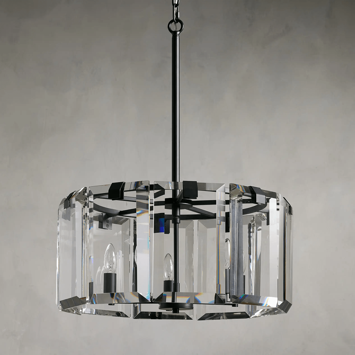 Modern Amaya Round Chandelier-Nobipets