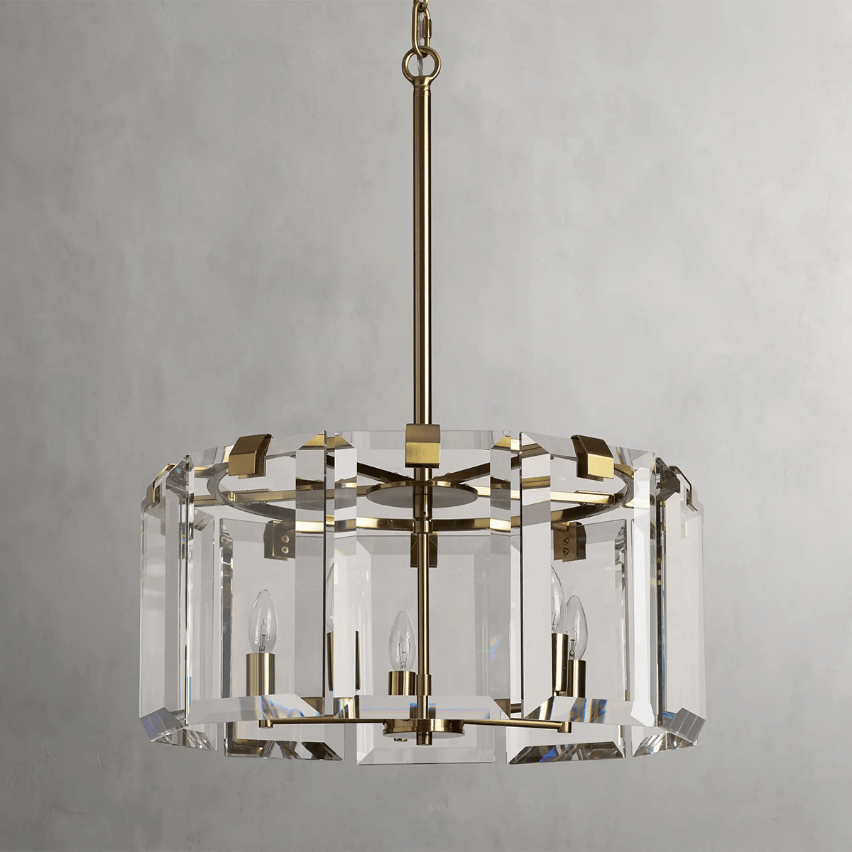 Modern Amaya Round Chandelier-Nobipets