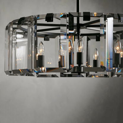 Modern Amaya Round Chandelier-Nobipets