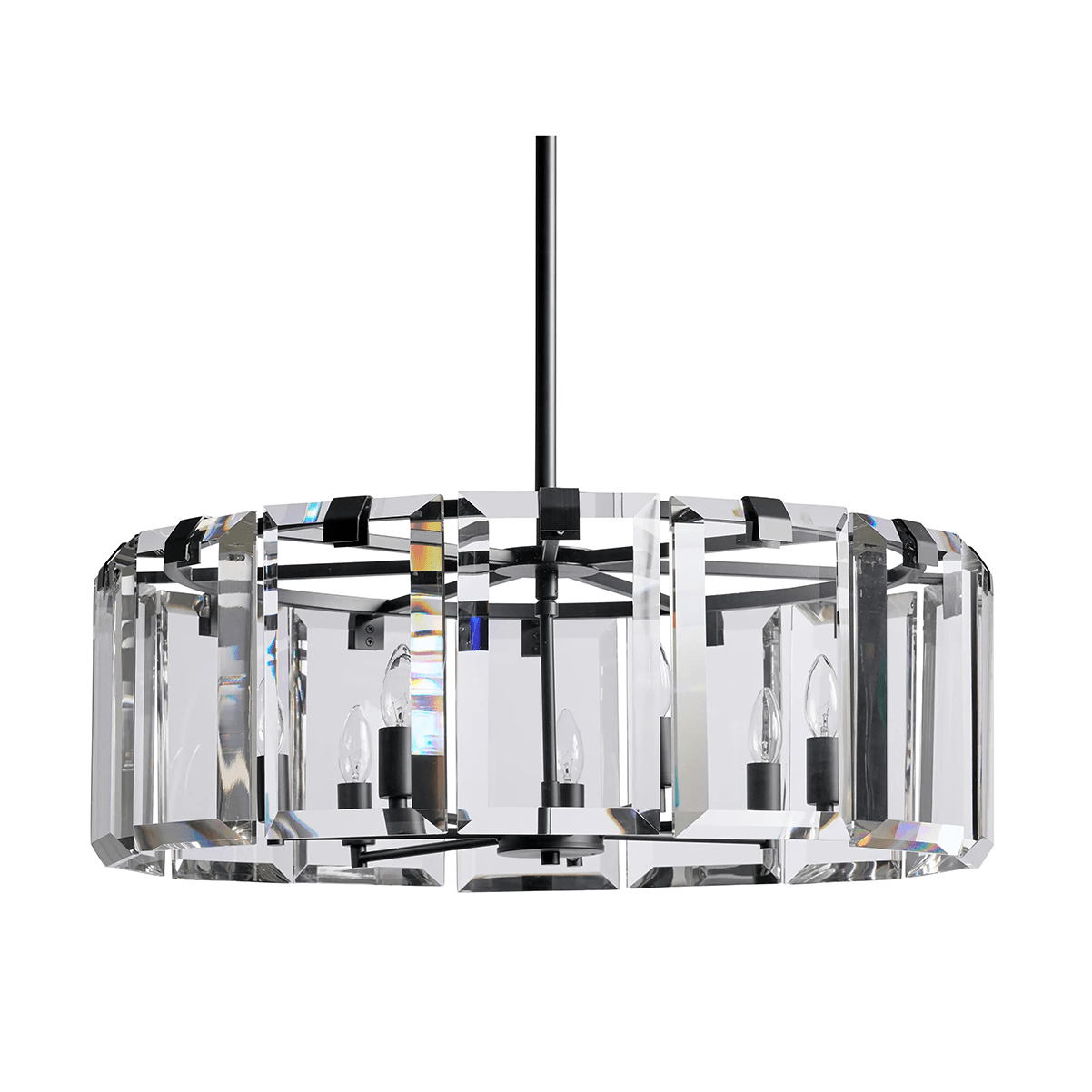 Modern Amaya Round Chandelier-Nobipets