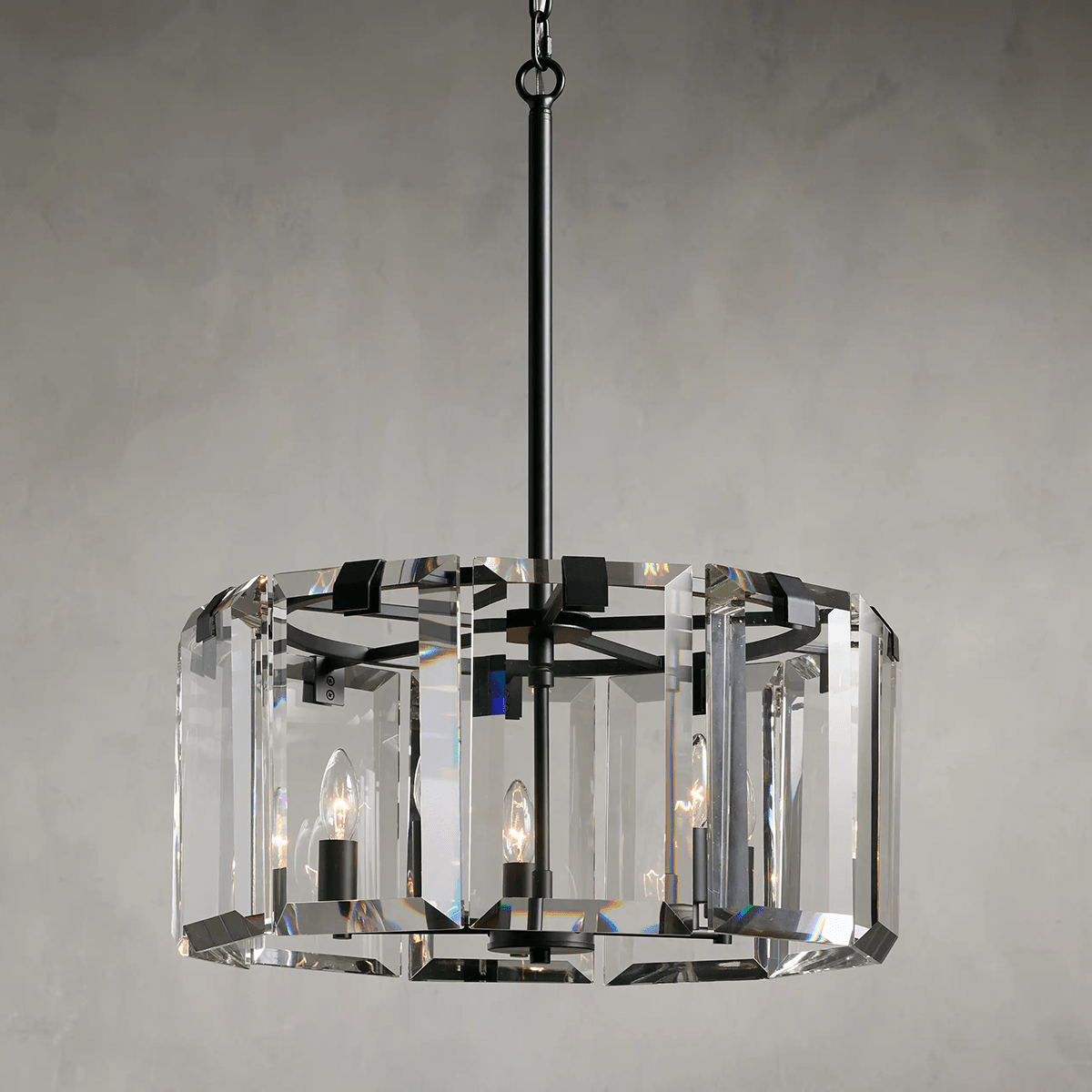 Modern Amaya Round Chandelier-Nobipets