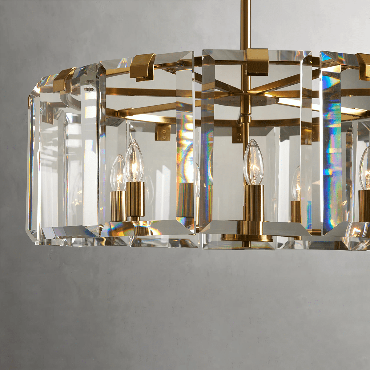 Modern Amaya Round Chandelier-Nobipets