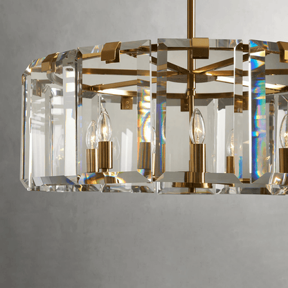 Modern Amaya Round Chandelier-Nobipets