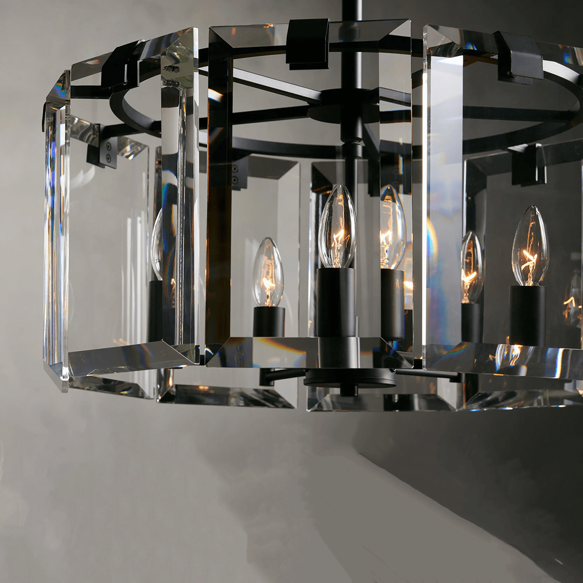 Modern Amaya Round Chandelier-Nobipets