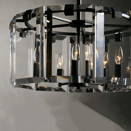 Modern Amaya Round Chandelier-Nobipets