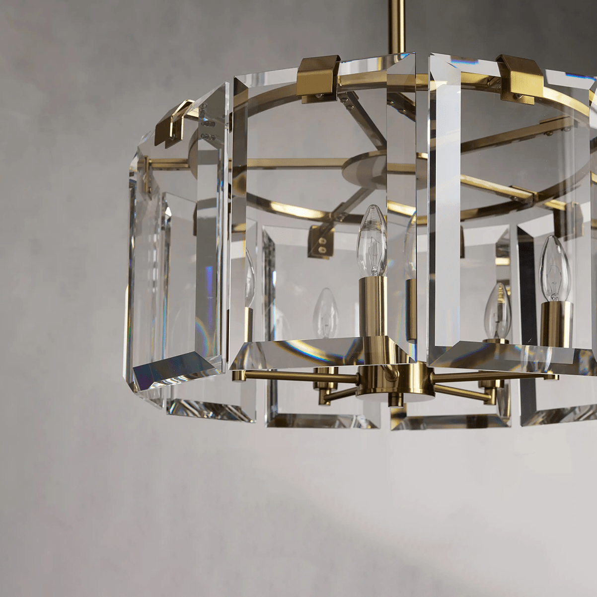 Modern Amaya Round Chandelier-Nobipets