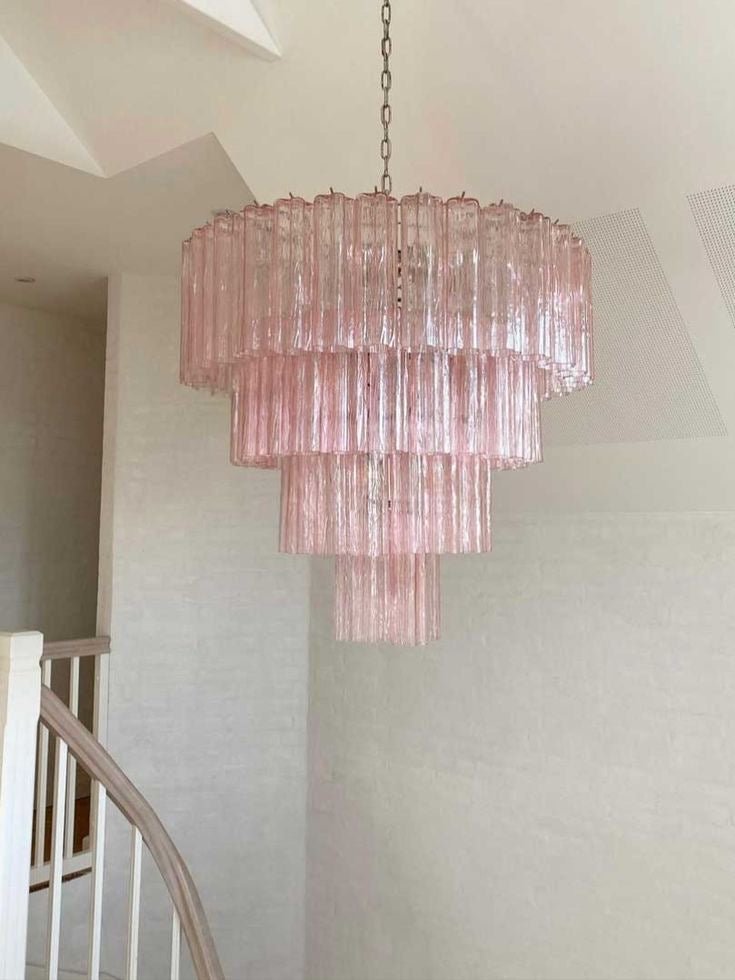 Modern Art Design 3/4/5/7-Tier Hand-blown Glass Tiered Chandelier-Nobipets