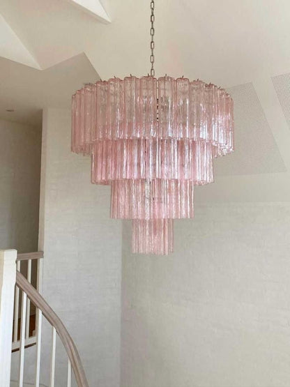 Modern Art Design 3/4/5/7-Tier Hand-blown Glass Tiered Chandelier-Nobipets