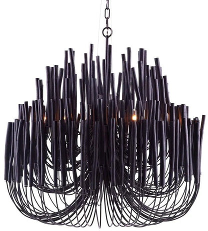 Modern Art Design 5/6-Light Modern Branch Modeling Chandelier in White/Black