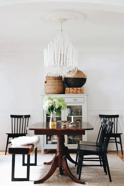 Modern Art Design 5/6-Light Modern Branch Modeling Chandelier in White/Black