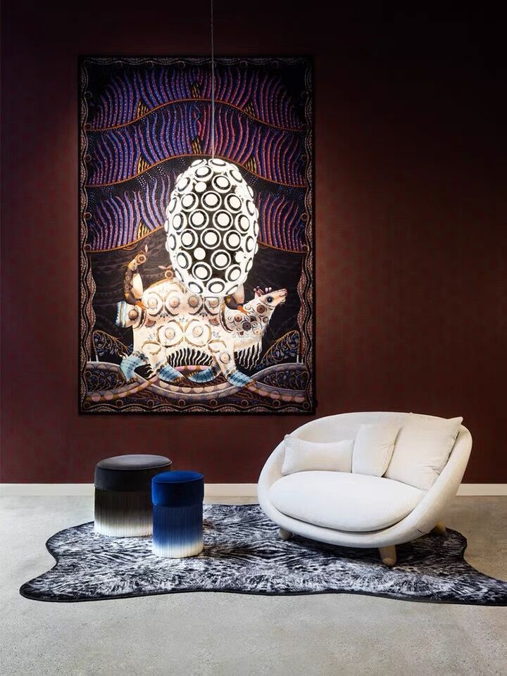 Modern Art Egg-shaped Chandelier Iconic Eyes LED Pendant Light For Dining Room/Living Room-Nobipets