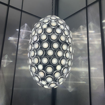 Modern Art Egg-shaped Chandelier Iconic Eyes LED Pendant Light For Dining Room/Living Room-Nobipets