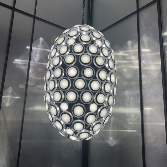 Modern Art Egg-shaped Chandelier Iconic Eyes LED Pendant Light For Dining Room/Living Room-Nobipets