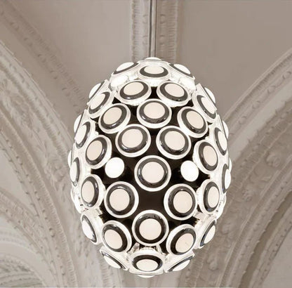 Modern Art Egg-shaped Chandelier Iconic Eyes LED Pendant Light For Dining Room/Living Room-Nobipets