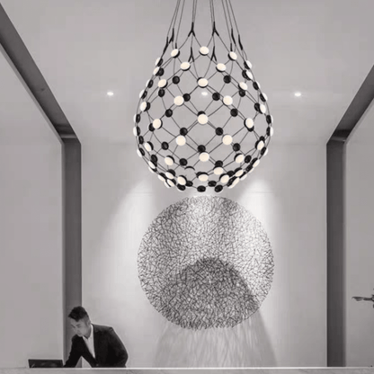 Modern Basket Chandelier for Living/Dining Room-Nobipets