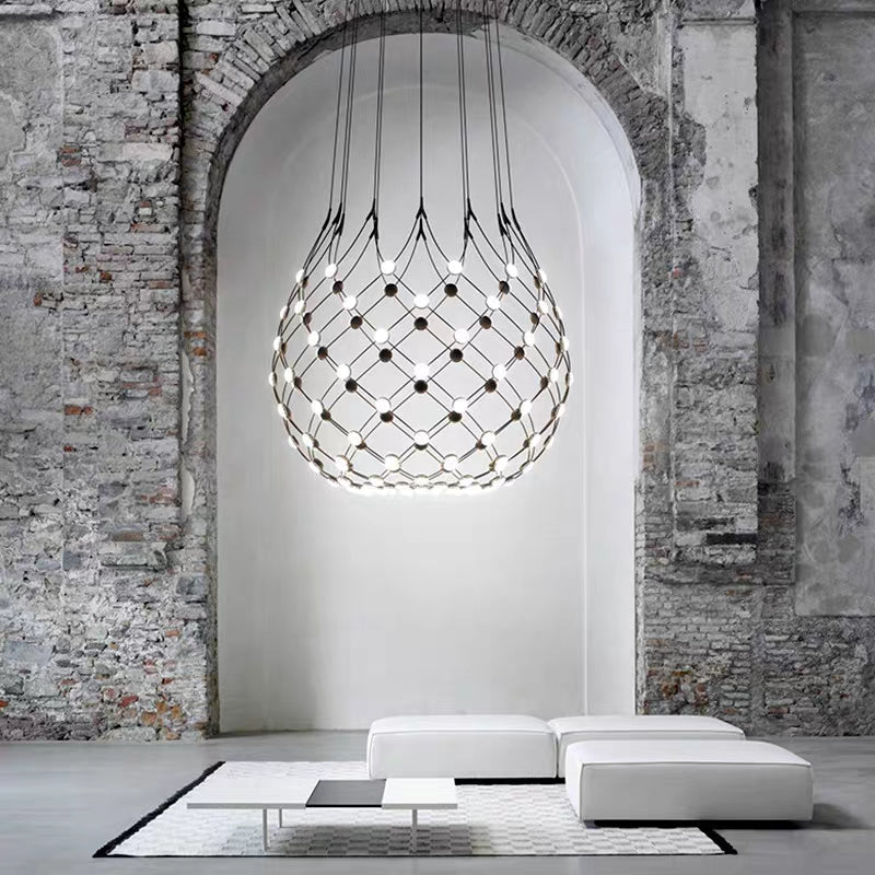 Modern Basket Chandelier for Living/Dining Room-Nobipets