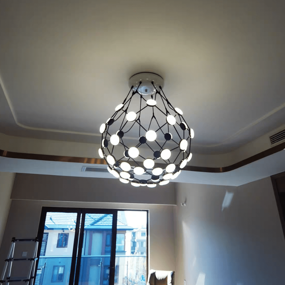 Modern Basket Chandelier for Living/Dining Room-Nobipets