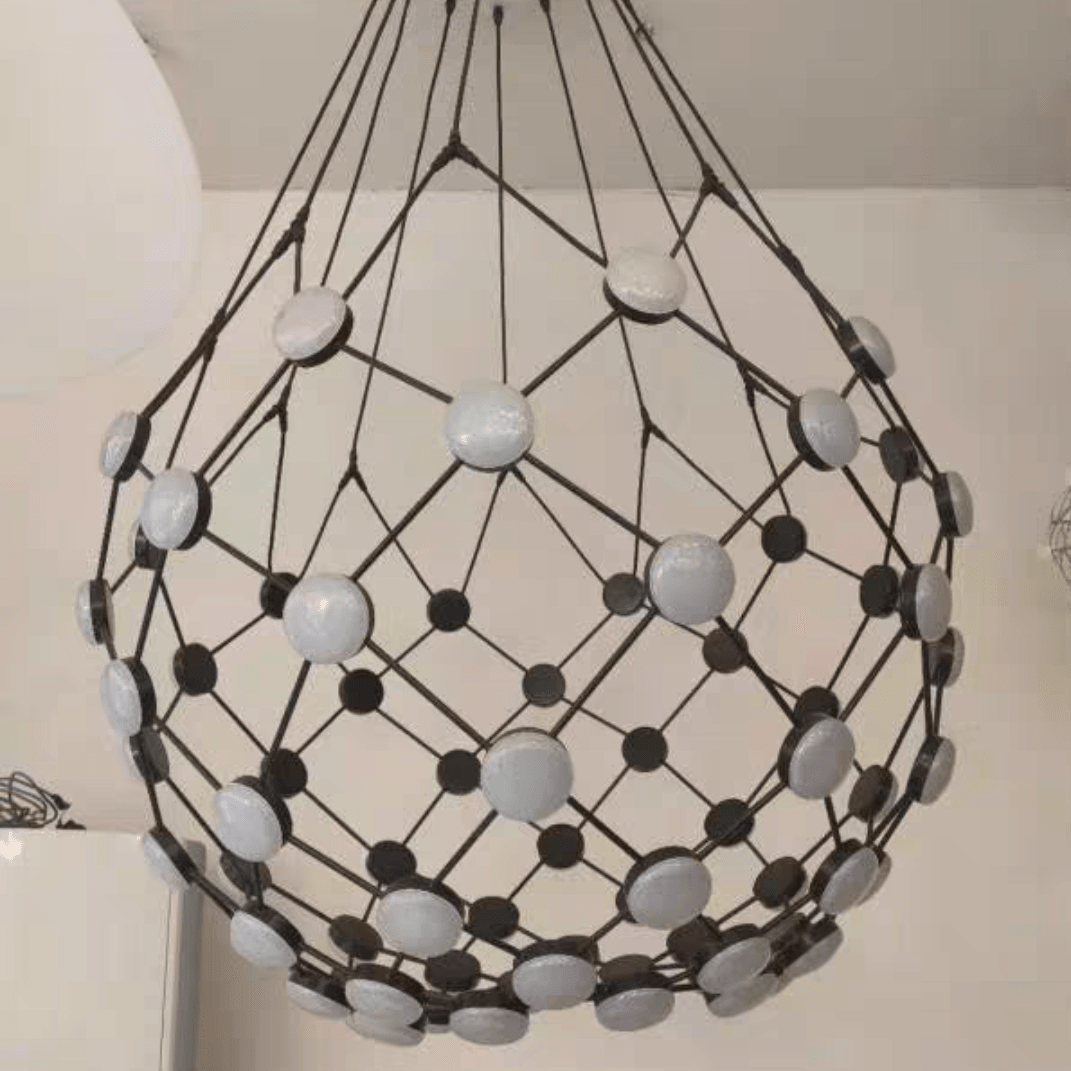 Modern Basket Chandelier for Living/Dining Room-Nobipets