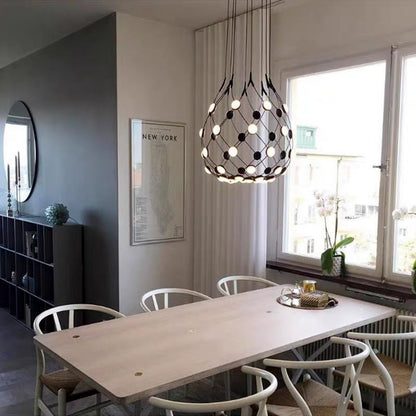 Modern Basket Chandelier for Living/Dining Room-Nobipets