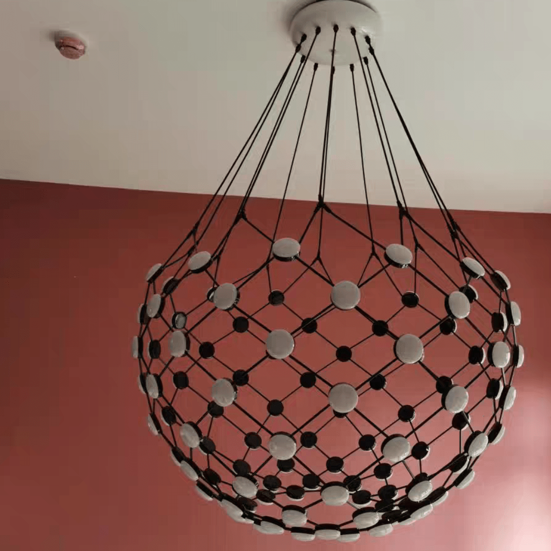 Modern Basket Chandelier for Living/Dining Room-Nobipets