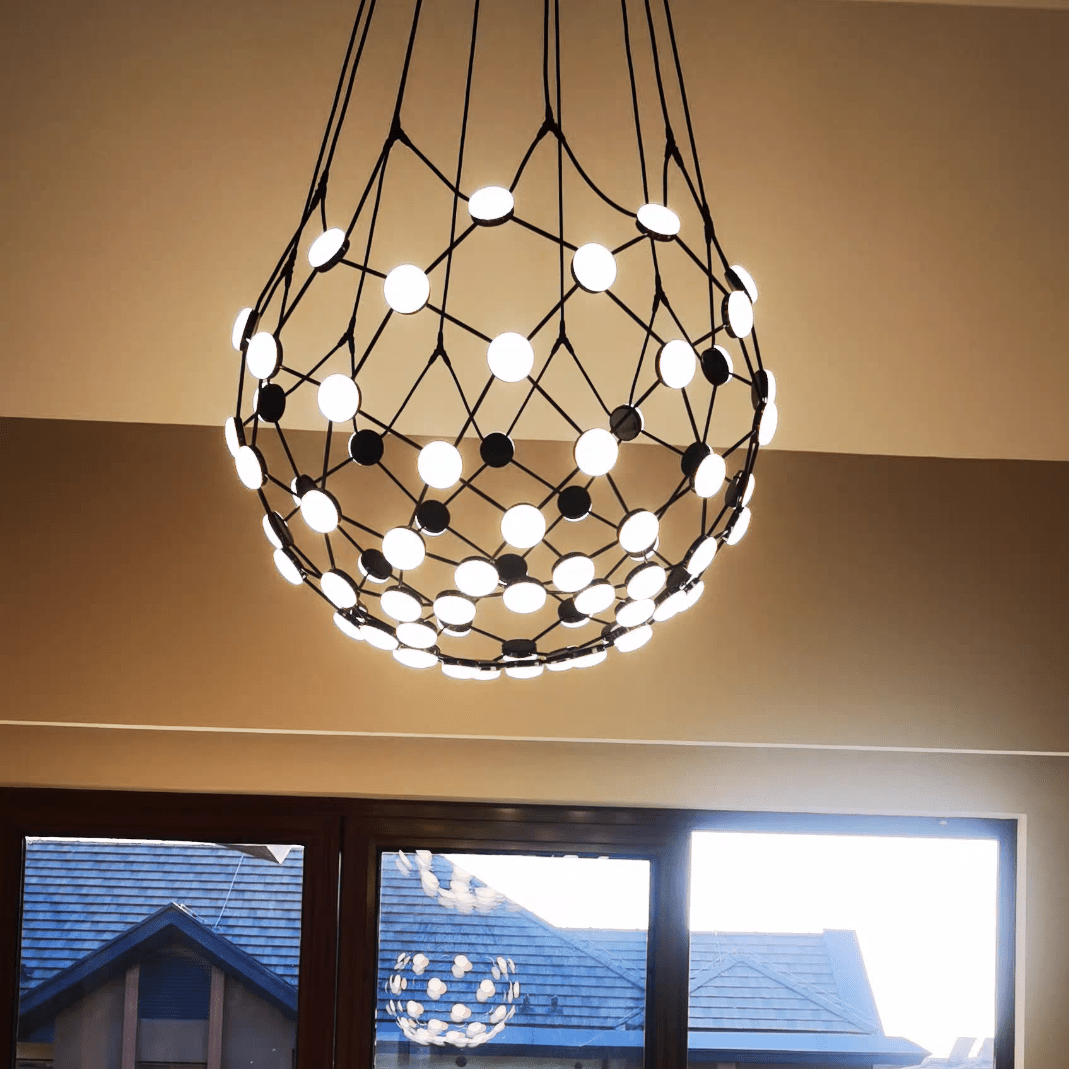 Modern Basket Chandelier for Living/Dining Room-Nobipets