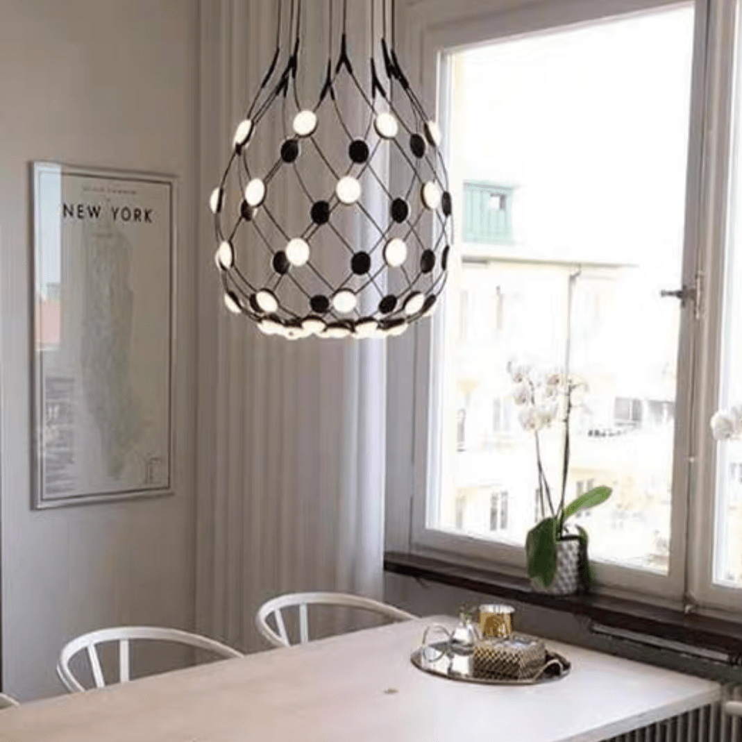 Modern Basket Chandelier for Living/Dining Room-Nobipets