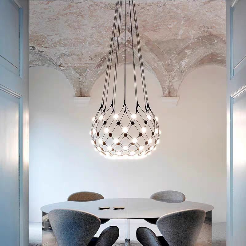 Modern Basket Chandelier for Living/Dining Room-Nobipets