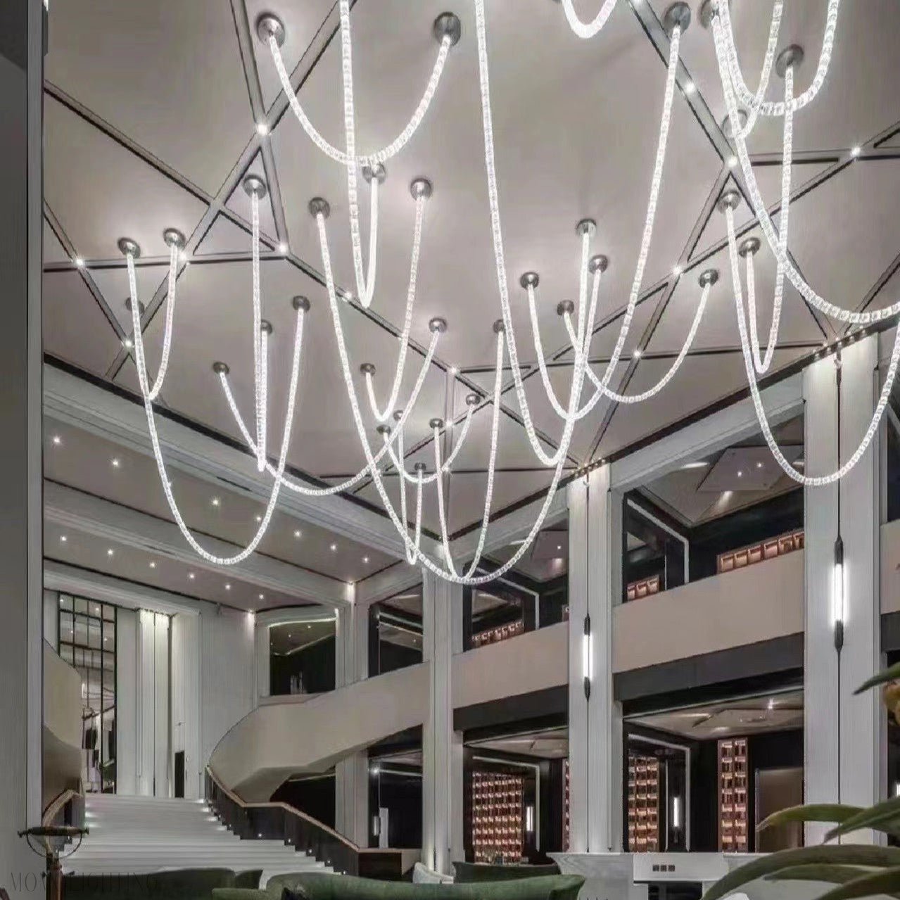 Modern Collier LED Pendant/Chandelier-Nobipets
