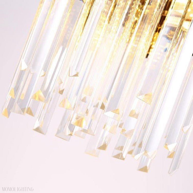 Modern Cream Crystal Pendant Chandelier-Nobipets