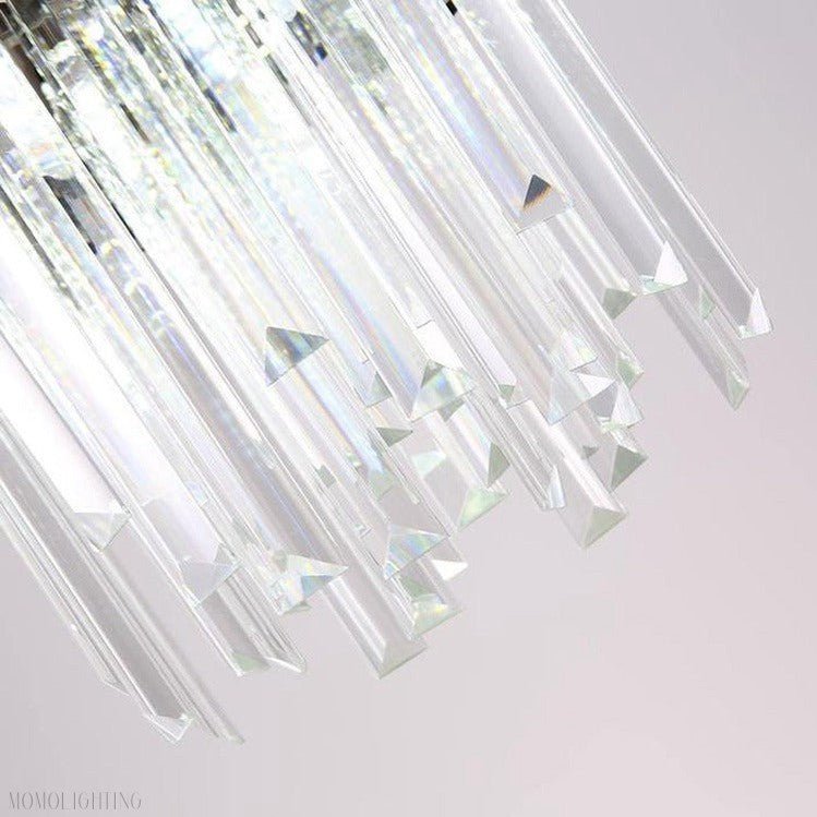 Modern Cream Crystal Pendant Chandelier-Nobipets
